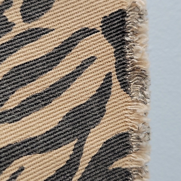 Animal Print Leopard Mini Denim Skirt Small - Picture 5 of 8